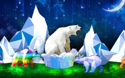 Polar Bears on the Icebergs